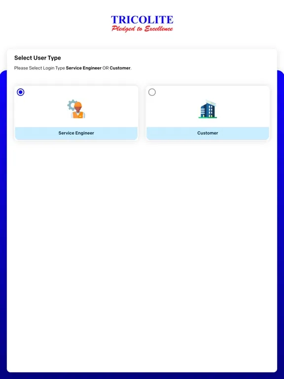 Capturas de tela do Tricolite Service App iPad 