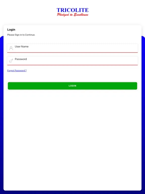 Capturas de tela do Tricolite Service App iPad 