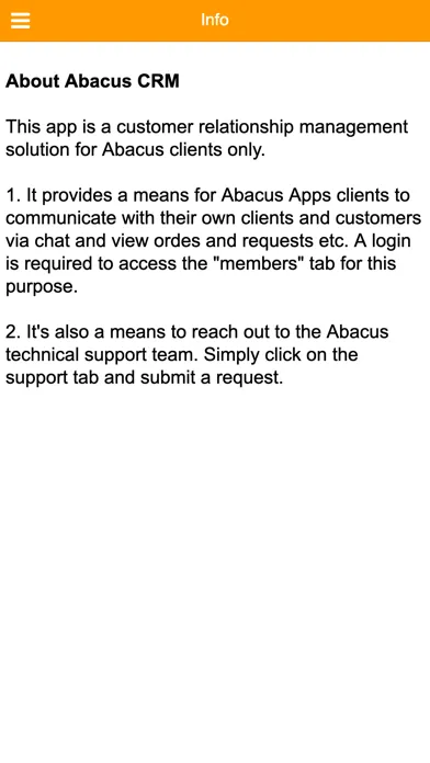 Screenshot di Abacus CRM