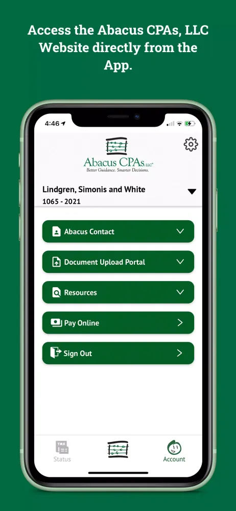 Abacus CPAs Screenshots