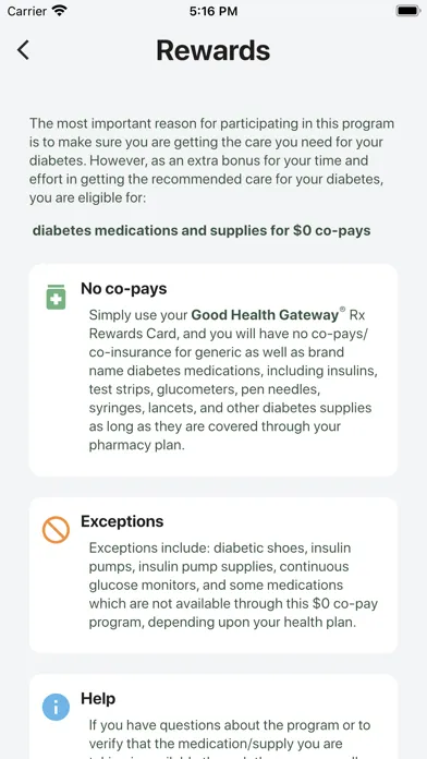 Tangkapan layar Good Health Gateway Diabetes