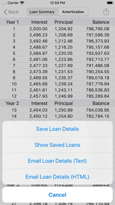 Capturas de pantalla de RECalc Mortgage Calculator