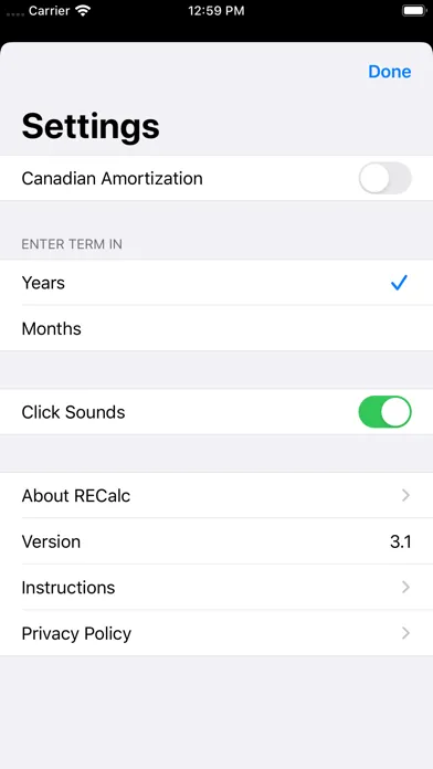 Capturas de pantalla de RECalc Mortgage Calculator