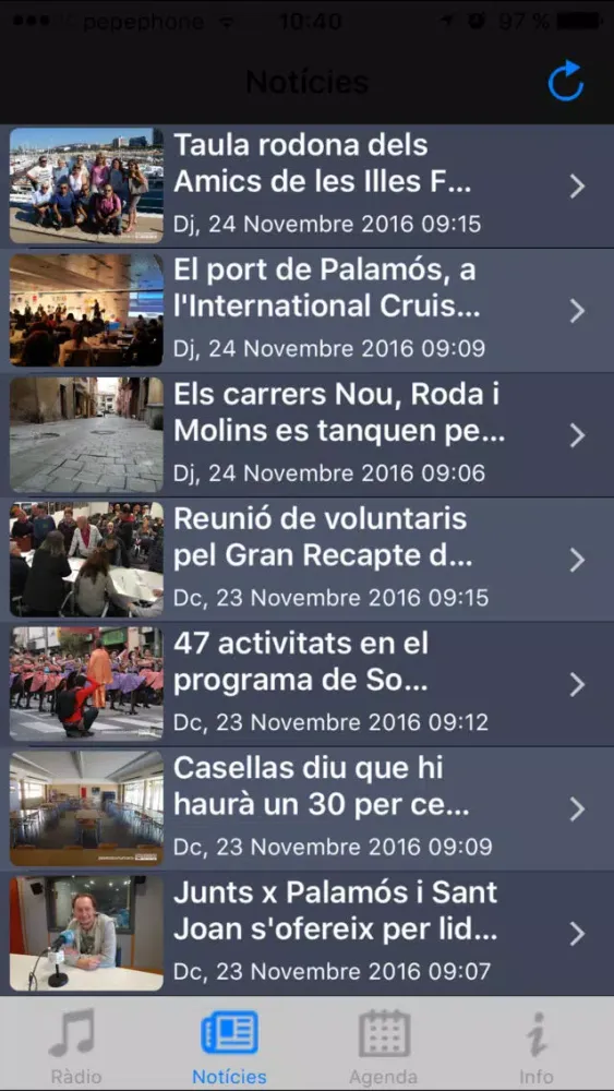 Ràdio Palamós App Screenshots