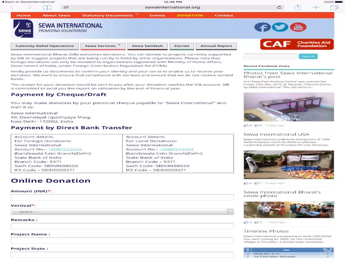 Sewa International iPad  Ekran Görüntüleri