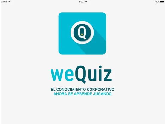 Tangkapan skrin weQuiz iPad 