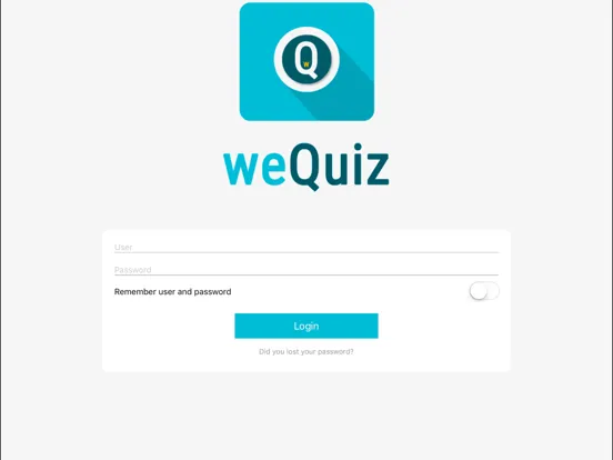 Tangkapan skrin weQuiz iPad 