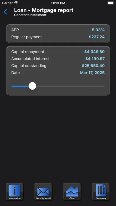 Capturas de tela do Abanfin Financial Calculator