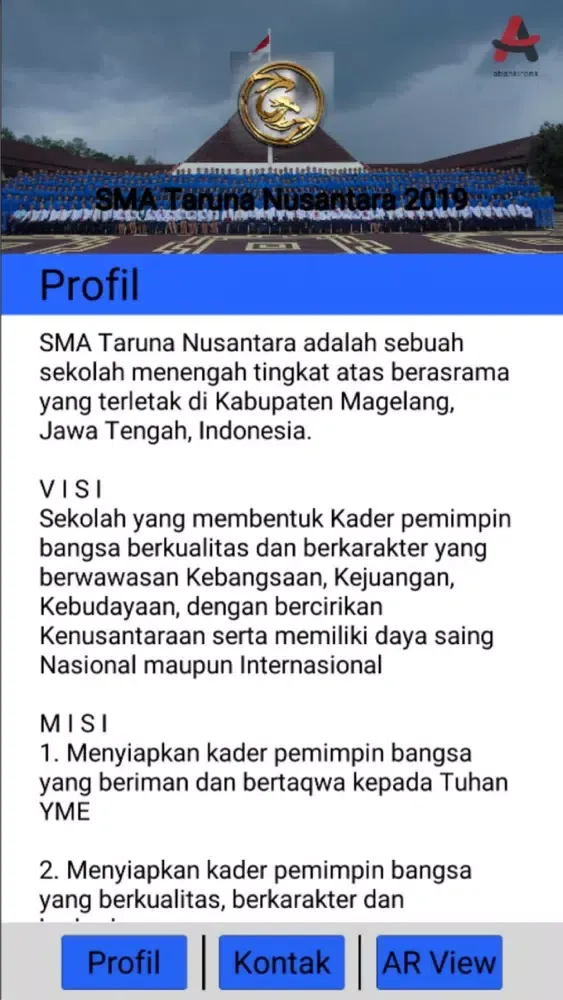 Capturas de pantalla de SMA TARUNA NUSANTARA 2019