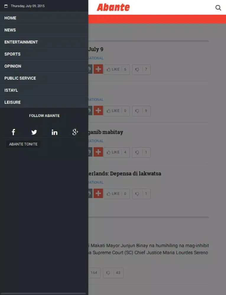 Screenshot di Abante iPad 