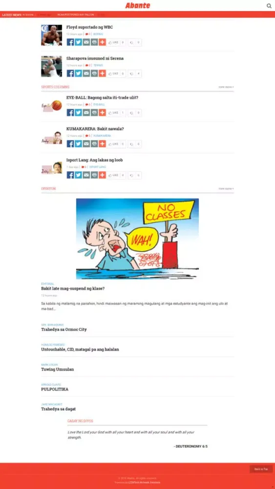 Screenshot di Abante