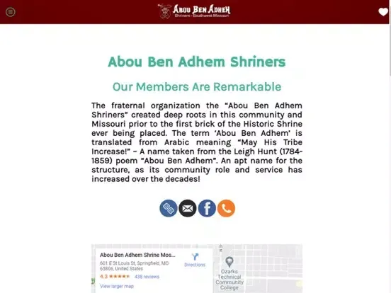 ABA Shriners App iPad  Ekran Görüntüleri