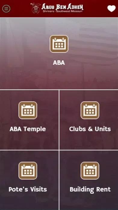 ABA Shriners App Ekran Görüntüleri