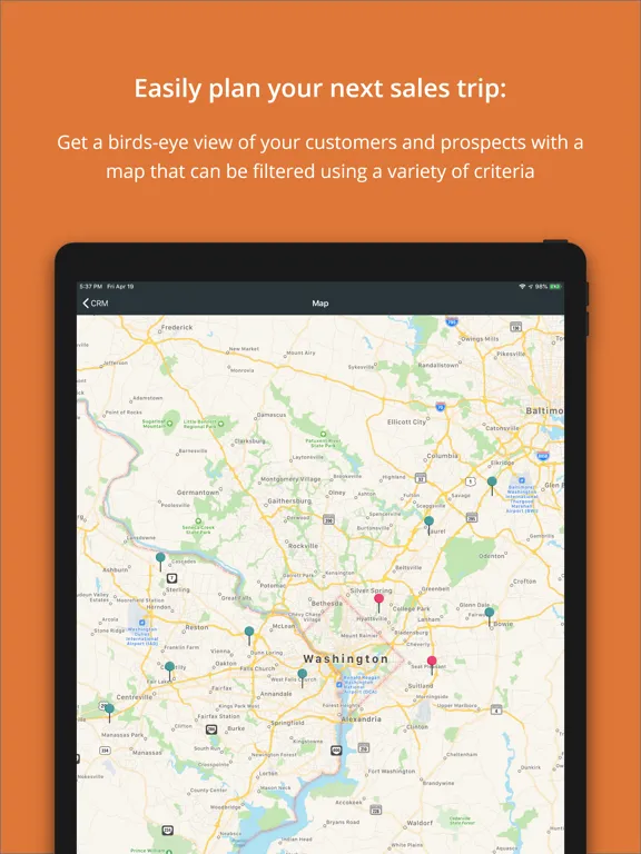 Скриншоты abas CRM iPad 