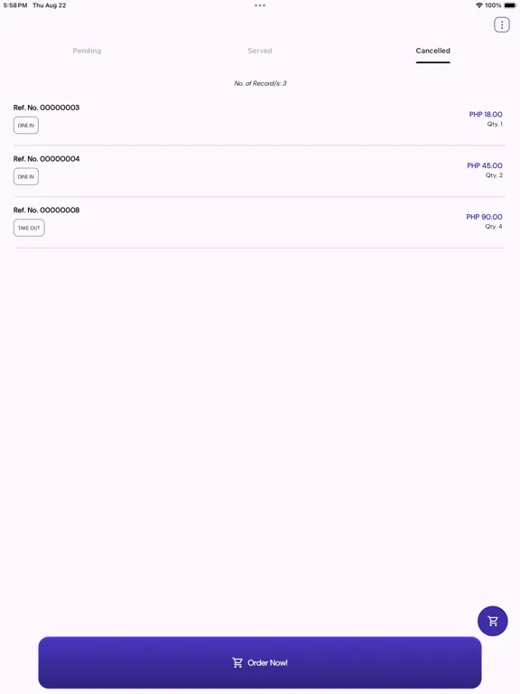 تصاویر The ABBA Ordering App iPad 