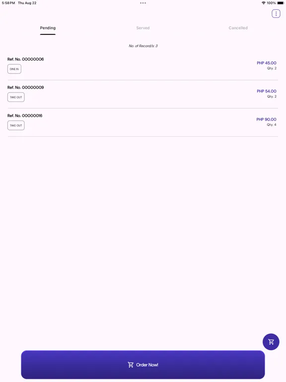 تصاویر The ABBA Ordering App iPad 