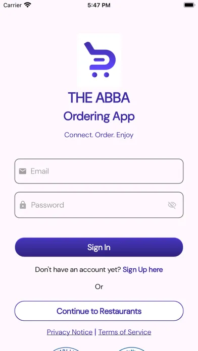 تصاویر The ABBA Ordering App