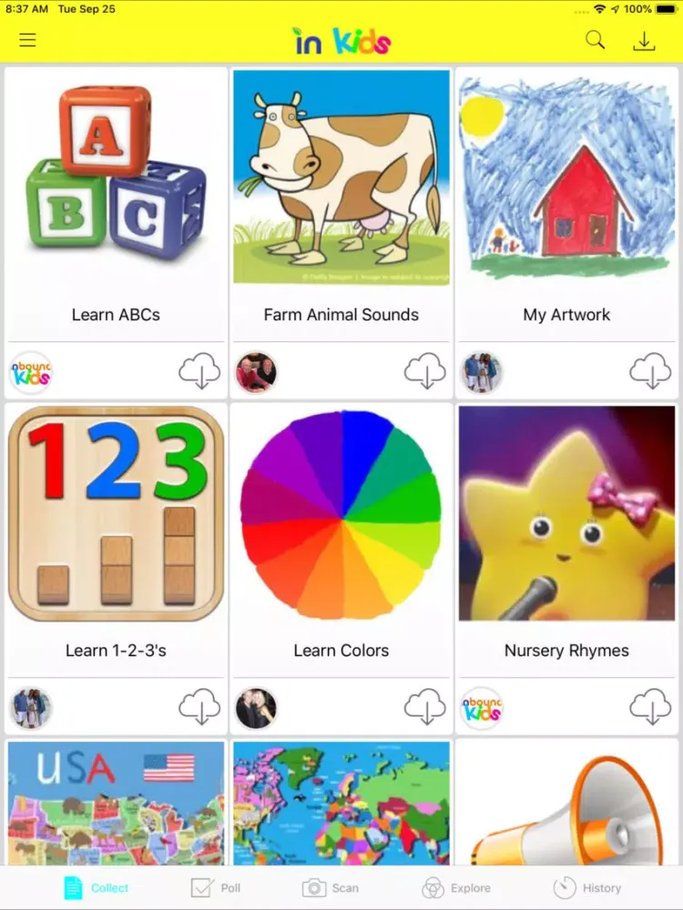 Скриншоты inBound Kids iPad 