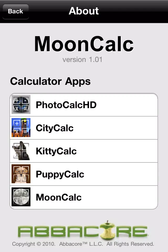 MoonCalc應用截圖