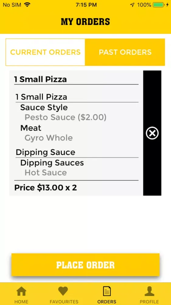 Ảnh chụp màn hình của Garth Pizza & Wings