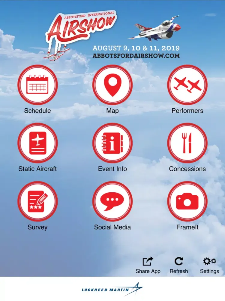 Abbotsford Intl. Airshow iPad  Screenshots