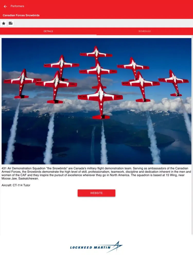 Abbotsford Intl. Airshow iPad  Screenshots