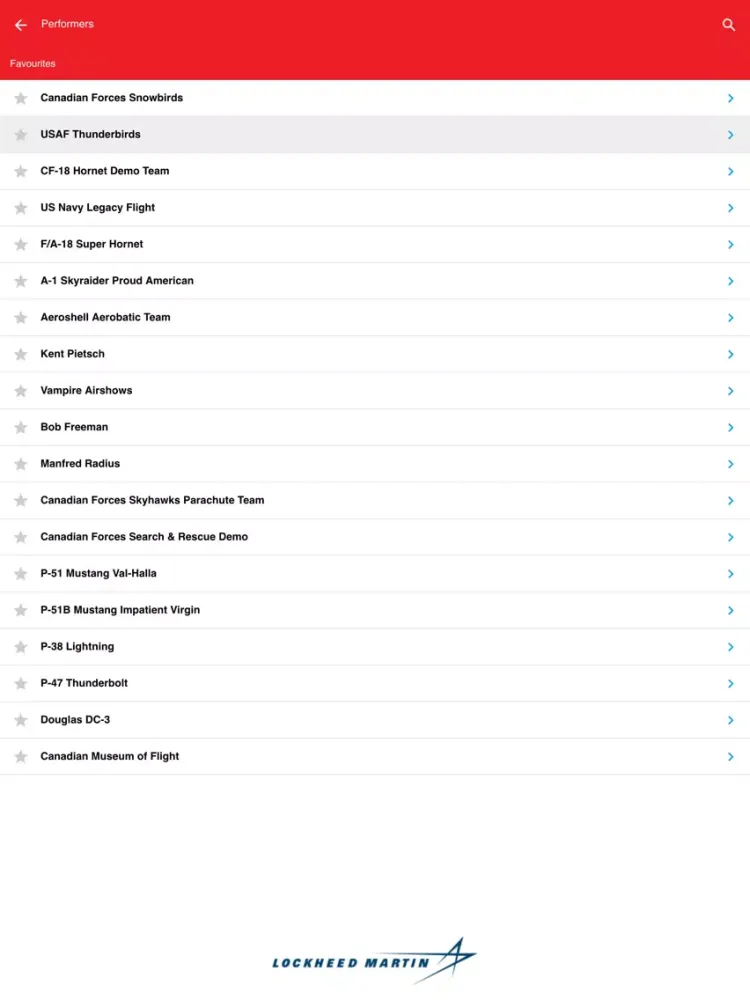 Abbotsford Intl. Airshow iPad  Screenshots