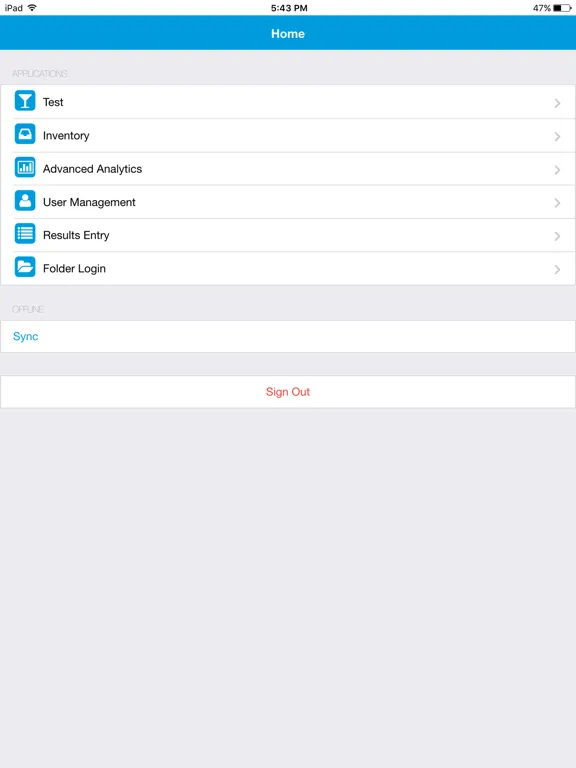 myStarlims iPad  Ekran Görüntüleri