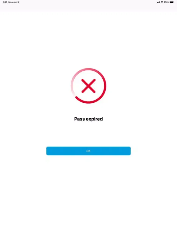 Tangkapan layar NAVICA Verifier iPad 