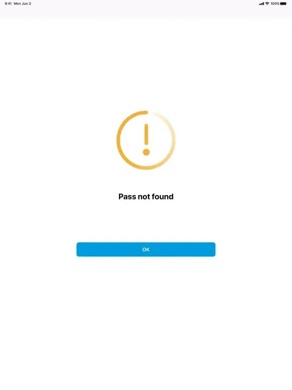 Tangkapan layar NAVICA Verifier iPad 
