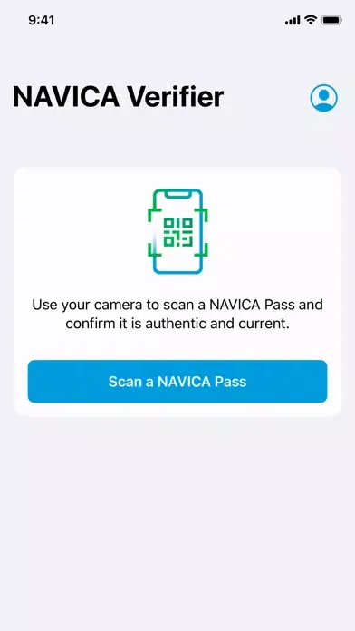 Tangkapan layar NAVICA Verifier