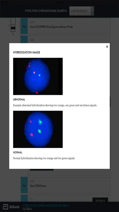 Abbott FISH Chromosome Search Screenshots