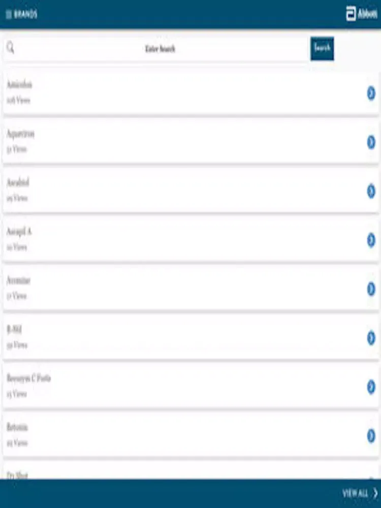 Скриншоты Abbott Brand Info iPad 