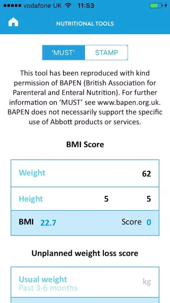 Abbott Nutritional App স্ক্রিনশট