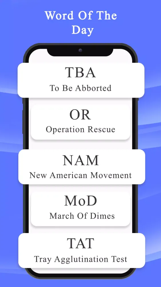 A-Z Abbrevation Dictionary Screenshots