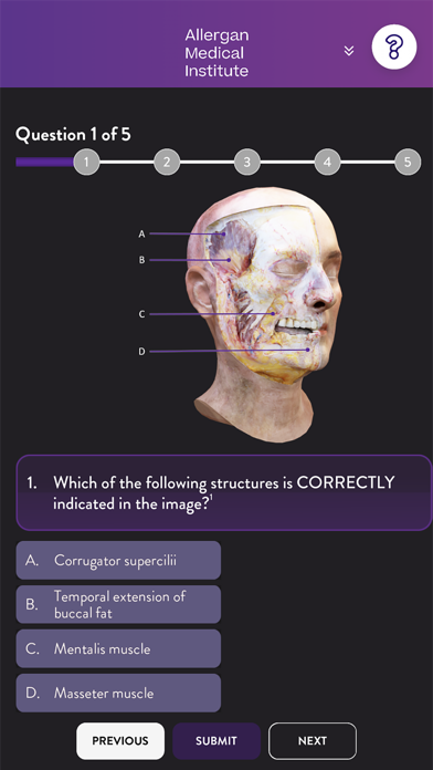 AMI Facial Anatomy and Cadaver Ekran Görüntüleri