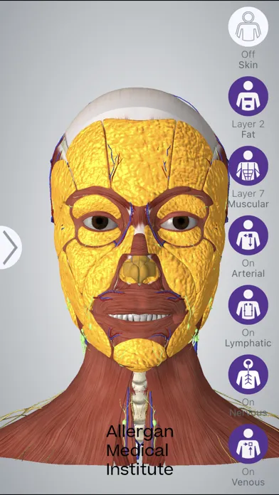Captures d'écran de AMI Facial Anatomy
