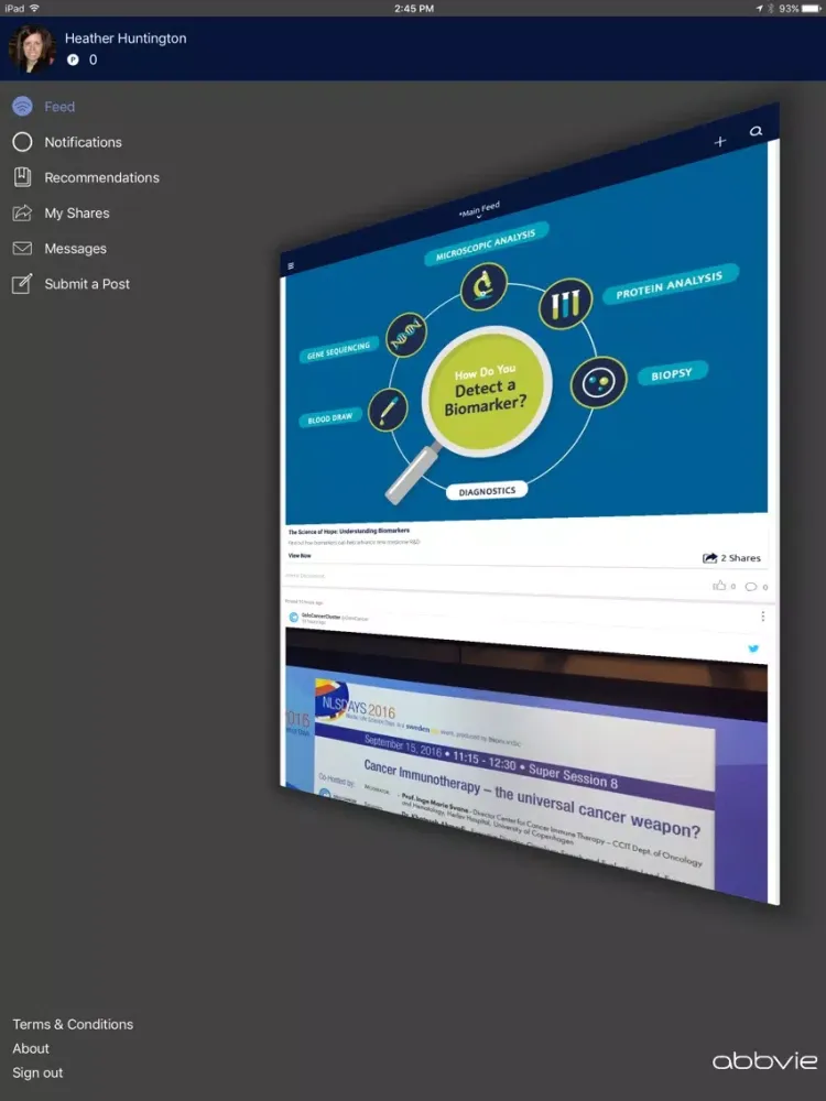 AbbVie Mobile News iPad  Screenshots