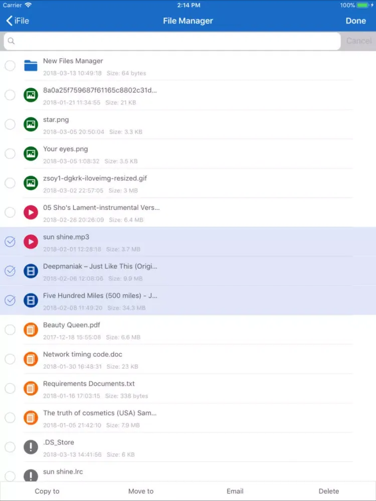 iFile - All-round File Manager iPad  スクリーンショット