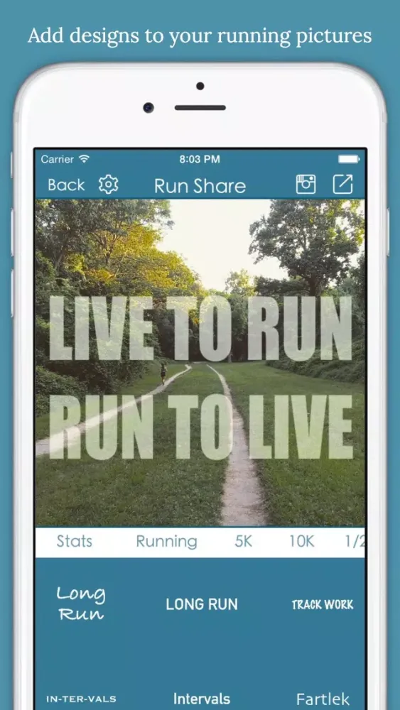 Tangkapan layar Run Share