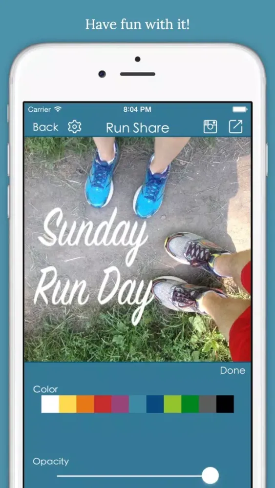 Tangkapan layar Run Share