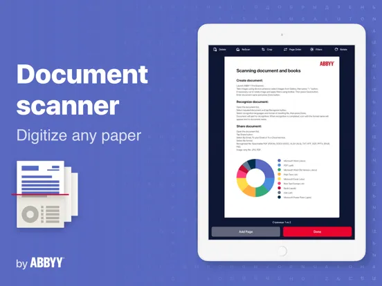 FineReader: PDF Scanner & OCR iPad 应用截图