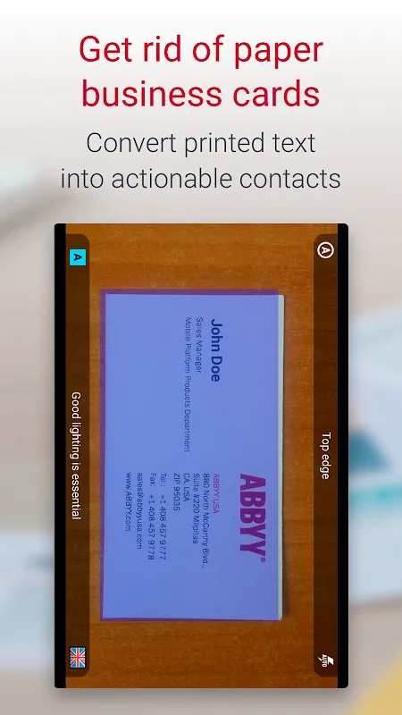 Screenshot di ABBYY BCR