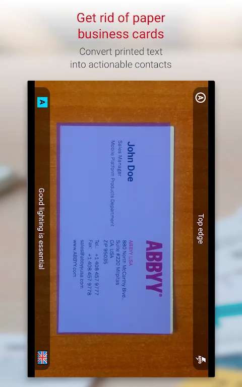 Screenshot di ABBYY BCR