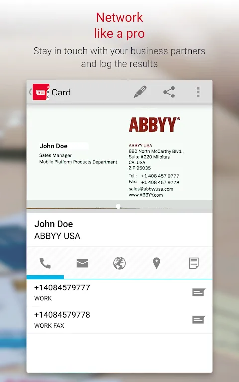 Screenshot di ABBYY BCR