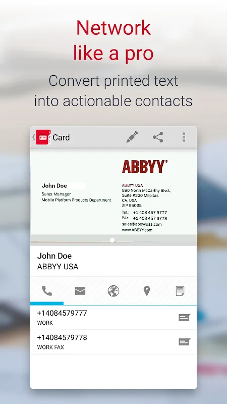 Screenshot di ABBYY BCR
