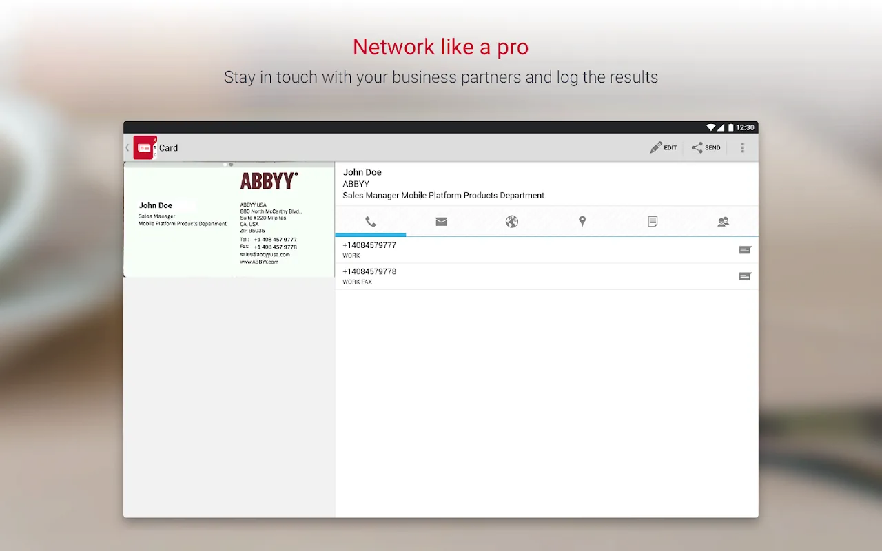 Screenshot di ABBYY BCR