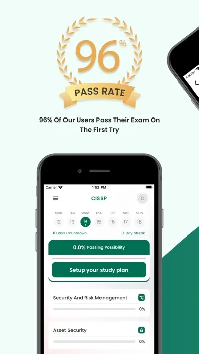 Capturas de pantalla de CISSP Practice Exam 2024