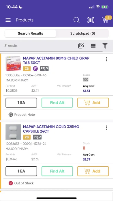 Capturas de tela do ABC Order CSP Mobile