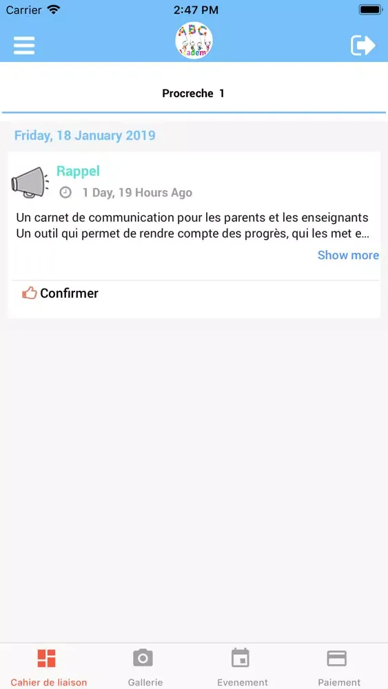 Screenshot di ABC Academy Maroc
